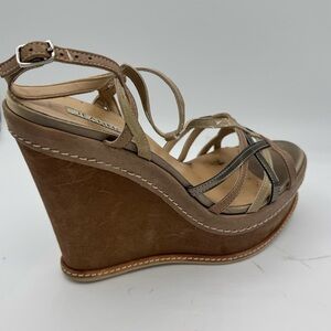 Platform Wedge Metallic Tiger Piuma Hillary Show by Jeannot Size 10, Fes…